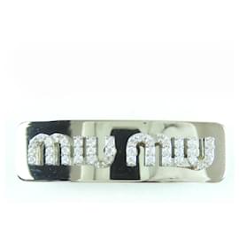 Miu Miu Fermi capelli MIUMIU con logo in strass