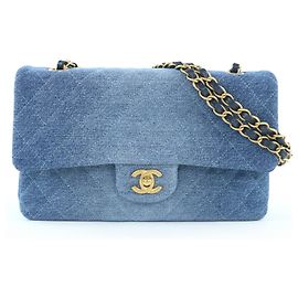 Borsa a tracolla Chanel Matrasse 25 Denim