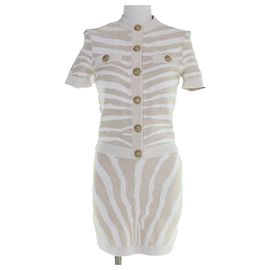 Autre Marque Conjunto de punto de 2 piezas con estampado de cebra Balmain