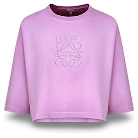Cropped Loewe Anagram de Algodón Rosa