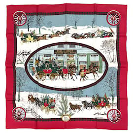 Hermes Carre 90 L’Hiver en Poste Foulard - Hermès