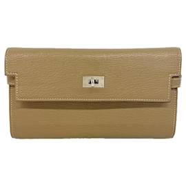 Cartera larga Hermes Kelly en gris Etoupe - Hermès