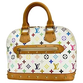 Borsa a mano Louis Vuitton Alma Monogram Multicolor M92647 Blanc
