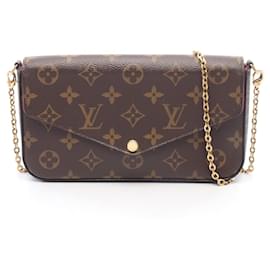 Borsa a tracolla Louis Vuitton Pochette Felicie Monogram Fuchsia