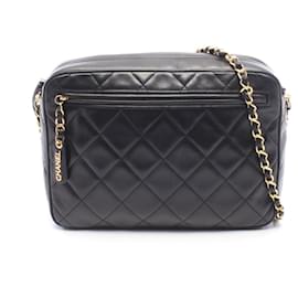 Borsa Chanel Matelassé in pelle d'agnello nera