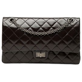 Chanel Purple Quilted Crinkled Patent Reissue 2.55 Double Flap 226