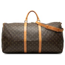 Louis Vuitton Brown Monogram Keepall Bandouliere 60