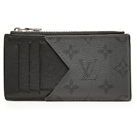 Tarjetero y monedero Louis Vuitton Black Monogram Eclipse Reverse Taigarama