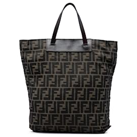 Fendi Zucca Canvas Tote braun