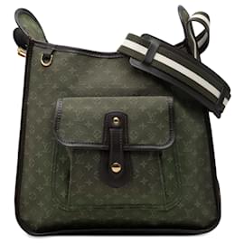 Louis Vuitton Green Monogram Mini Lin Besace Mary Kate