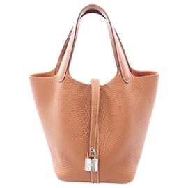 Hermès Brown Clemence Picotin Lock 18