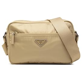Borsa Camera Prada in Tessuto Beige