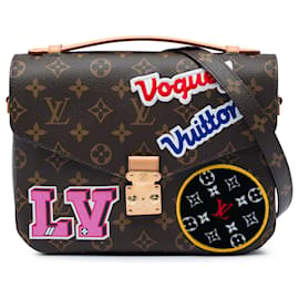 Louis Vuitton Brown Monogram Patches Pochette Metis