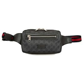 Borsa cintura Gucci Black GG Supreme Web Night Courrier