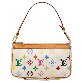 Louis Vuitton White Monogram Multicolore Pochette Accessoires