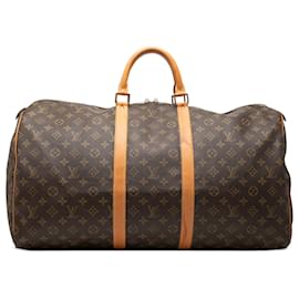 Louis Vuitton Brown Monogram Keepall 55