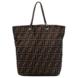 Fendi Zucca Canvas Tote braun