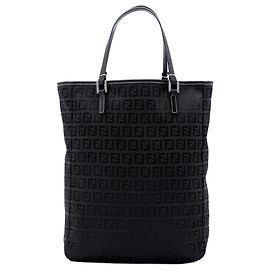 Fendi Tote aus schwarzem Zucchino-Canvas