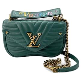 Borsa a tracolla Louis Vuitton New Wave PM, Green