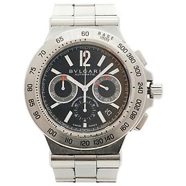 Bulgari Relógio Masculino Bvlgari Diagono Professional DP42SCH Mostrador Preto