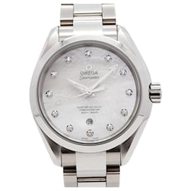 Omega Seamaster Aqua Terra Uhr Weißes Zifferblatt