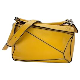 Borsa Loewe Puzzle - Borsa a tracolla gialla