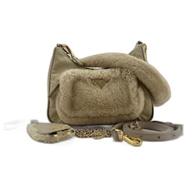 Borsa a tracolla Prada Beige