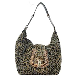Bolsa de ombro Fendi castanha