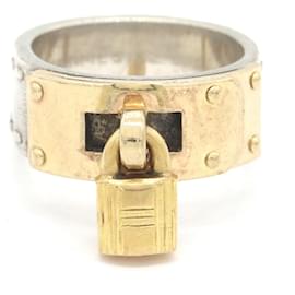 Bague Kelly Hermes en argent sterling et or jaune - Hermès