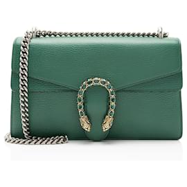 Bolsa de Ombro Dionysus Medium em Couro e Cristais Gucci