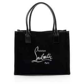Borsa Tote Christian Louboutin Canvas Nastroloubi
