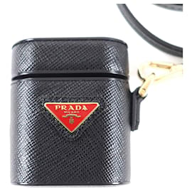 Prada 1ZD002 AirPods Case aus Saffiano-Leder