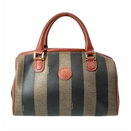 Bolso Fendi Pequin marrón de cuero y PVC