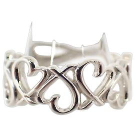 Tiffany & Co. Loving Heart Band Ring aus 925 Sterling Silber