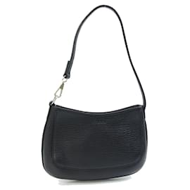 Borsa a mano pouch Loewe in pelle nera