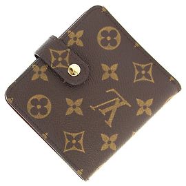 Louis Vuitton Monogram Compact Zip Bi-fold Geldbörse