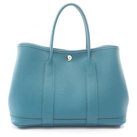 Borsa Tote Hermes Garden Party TPM Cobalt - Hermès