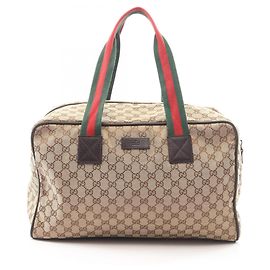 Borsa a mano Boston Gucci GG Canvas