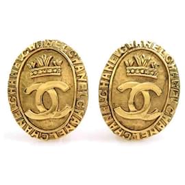 Chanel Gold Clip-On Ohrringe