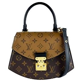 Louis Vuitton Brown Monogram Reverse Schultertasche