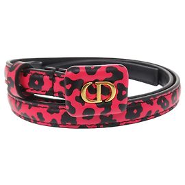 Christian Dior Bobby Gürtel mit Leopardenprint