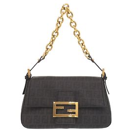 Borsa a secchiello Fendi Mini Mamma con motivo Zucchino