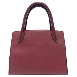 Borsa Prada in pelle Saffiano rosso vino