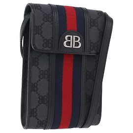 Collaborazione BALENCIAGA GUCCI The Hacker Project Canvas Black Auth ka5651V