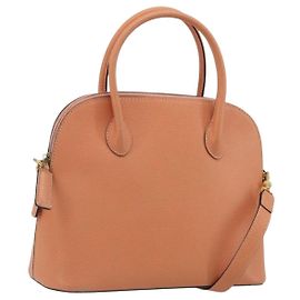 Céline Borsa a mano CELINE in pelle 2way Arancione Tono Oro Auth 195791A