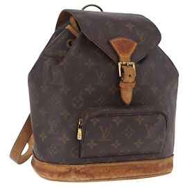 LOUIS VUITTON Monogram Montsouris MM Backpack M51136 LV Auth BA14665