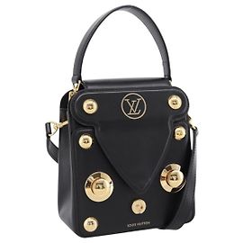 LOUIS VUITTON S Lock Bag Borsa a Mano Pelle Nero M82214 LV Auth ka5674SAM