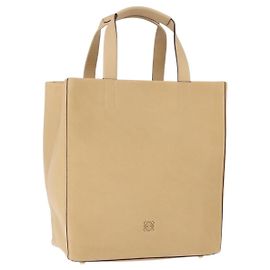 Borsa a mano LOEWE in pelle beige e oro autentica ka5669V