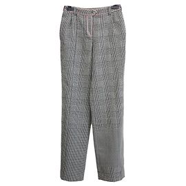 Pantalones de lana a cuadros Christian Dior