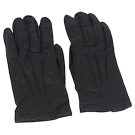 HERMES Handschuhe Lamb Skin Black Auth bs36480 - Hermès